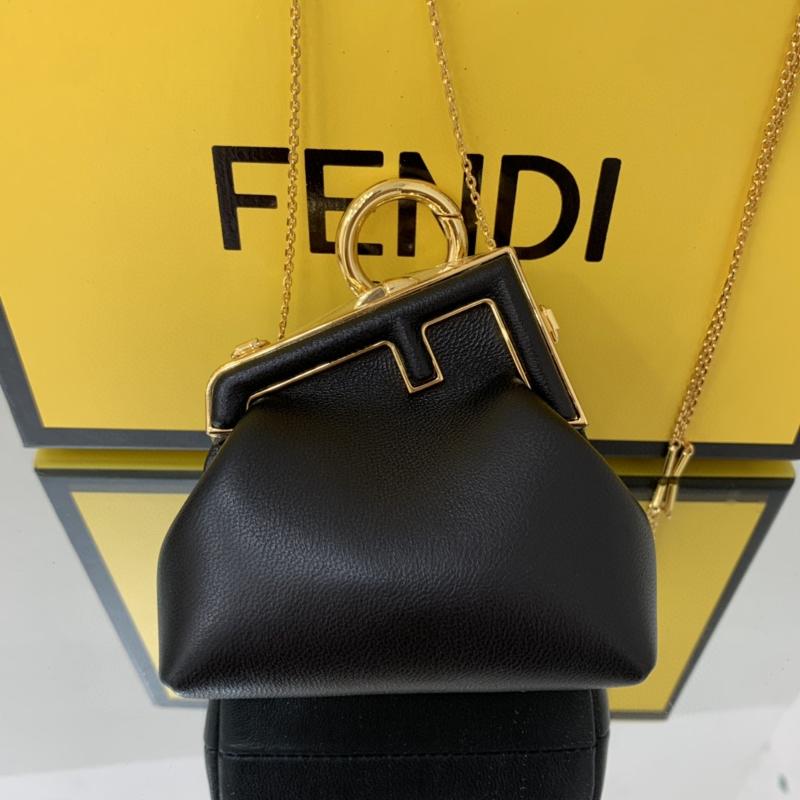 Fendi Clutches Shoulder Bag 7AS051 black